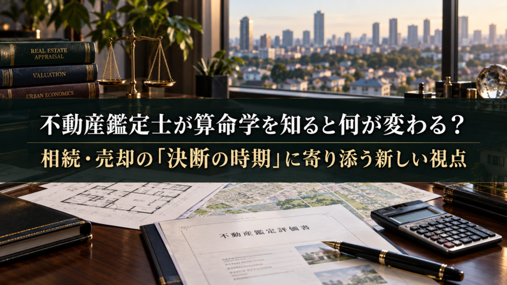 不動産鑑定士が算命学を知ると何が変わる？相続・売却の「決断の時期」に寄り添う新しい視点